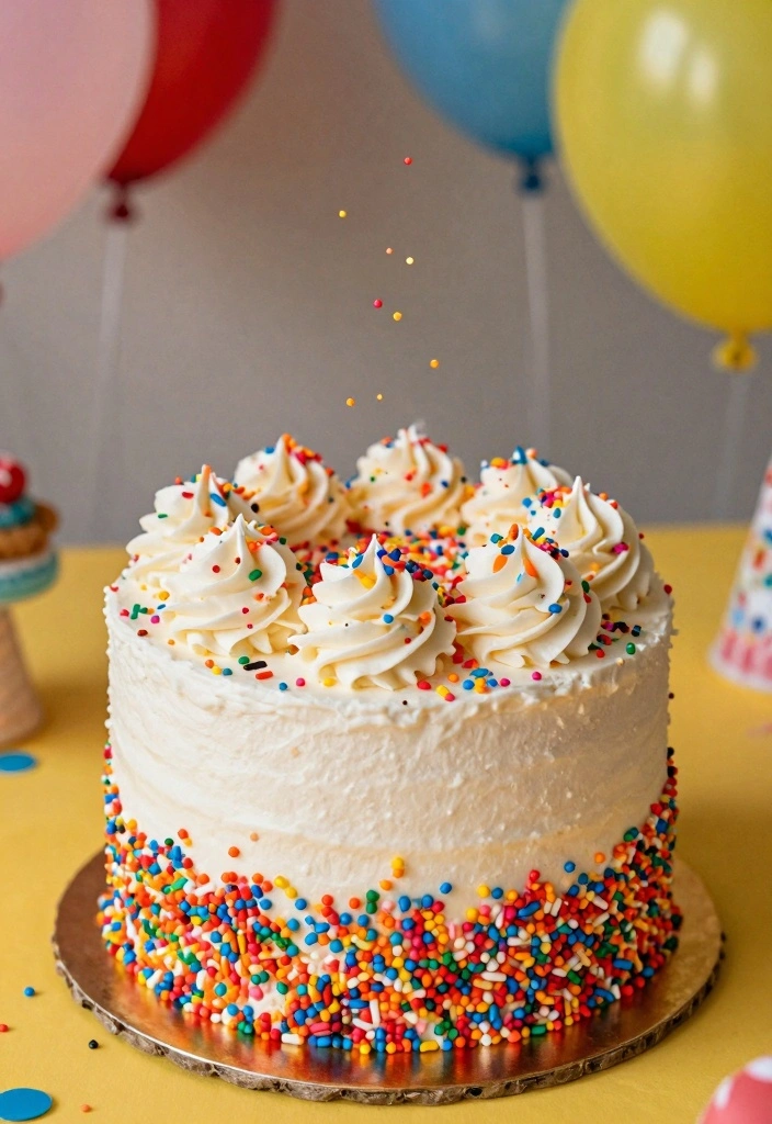 10 Birthday Cake Recipes for Fun Colorful Celebration Treats - 8. Funfetti Cake