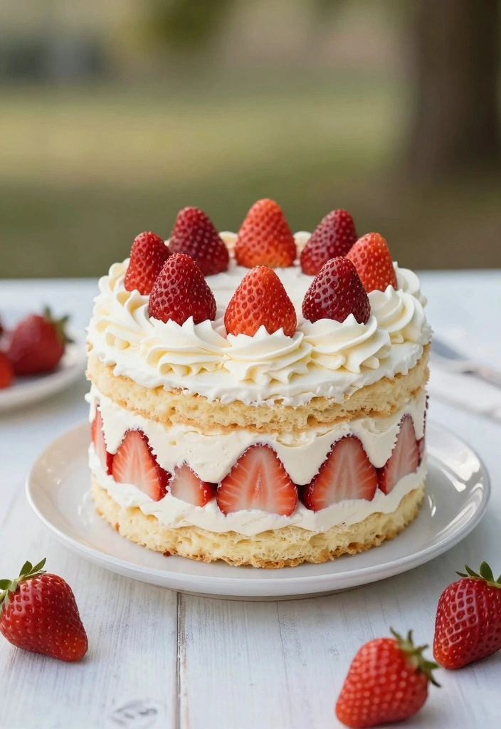 10 Birthday Cake Recipes for Fun Colorful Celebration Treats - 9. Strawberry Shortcake