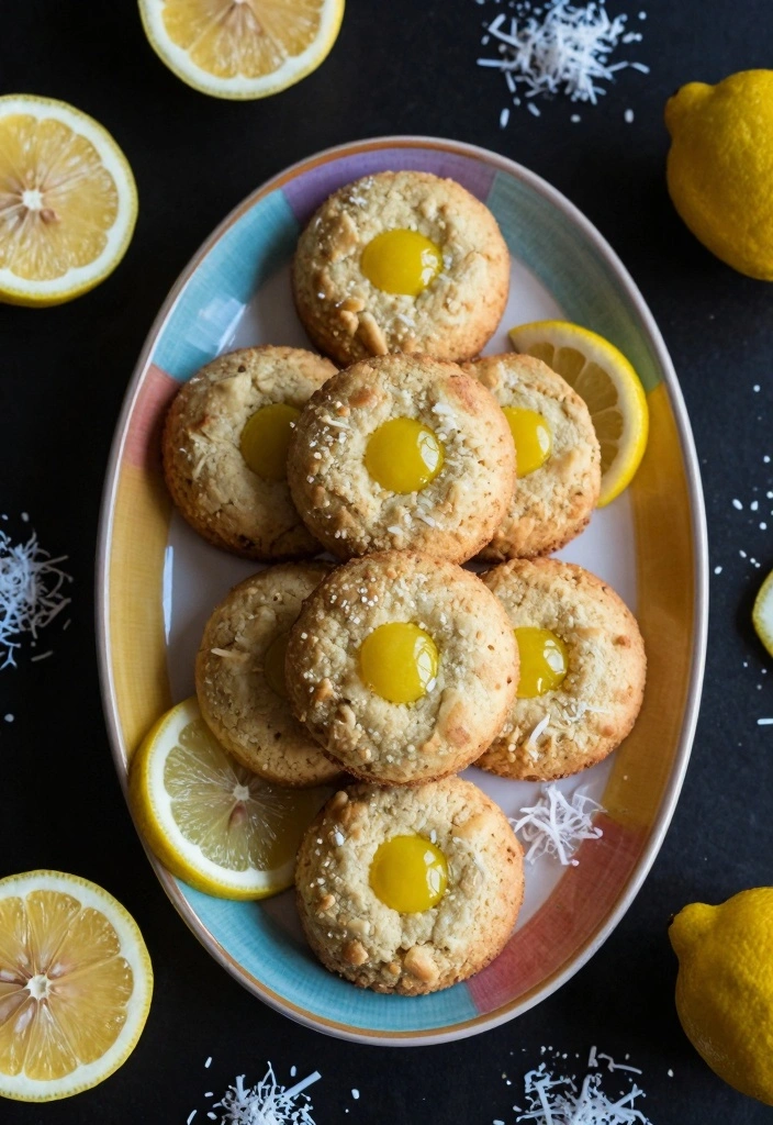 10 Biscuits Dessert Recipes for Sweet Crispy Comfort Treats 2. Lemon Zest Coconut Biscuits