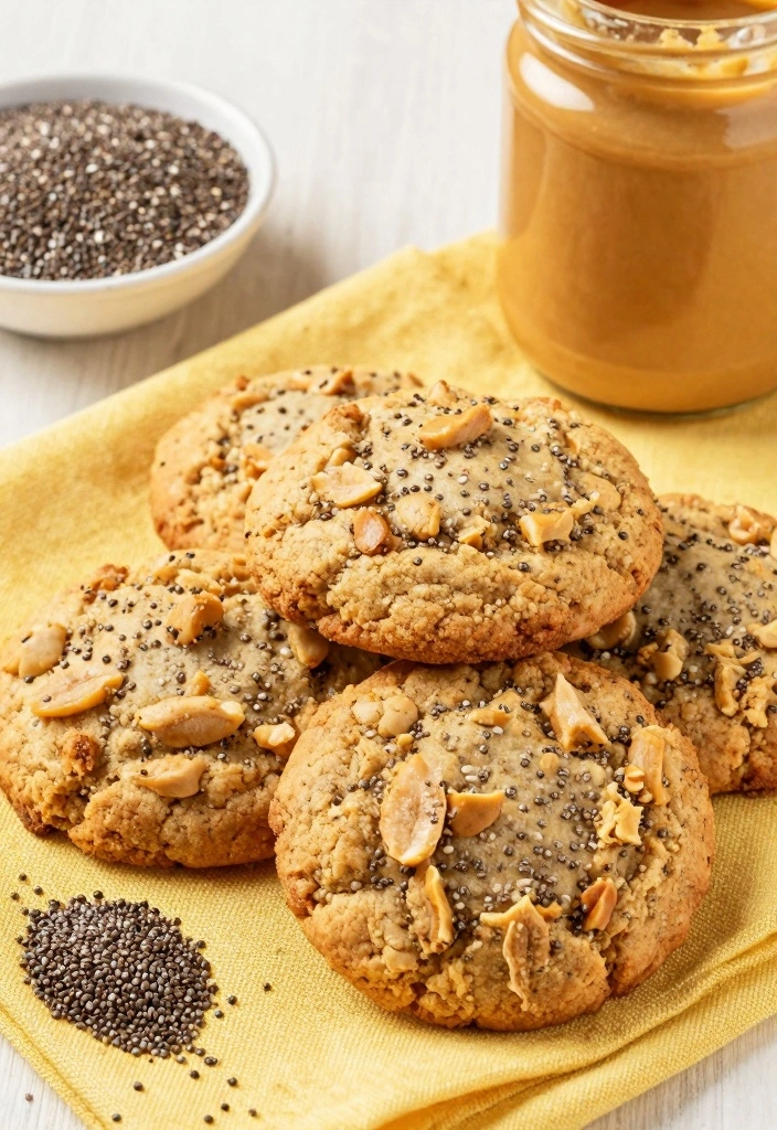 10 Biscuits Dessert Recipes for Sweet Crispy Comfort Treats 4. Peanut Butter Chia Biscuits