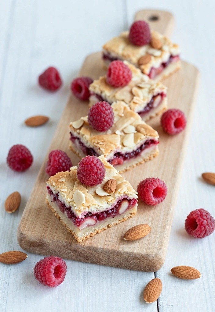 10 Biscuits Dessert Recipes for Sweet Crispy Comfort Treats 8. Raspberry Almond Biscuit Bars
