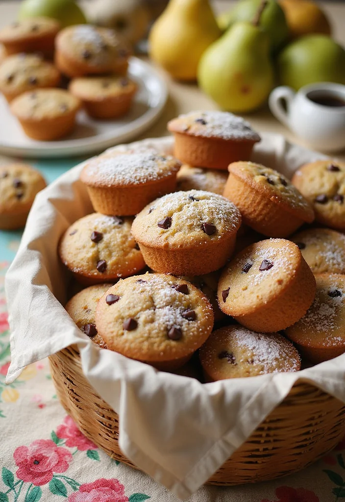 10 Canned Pear Dessert Recipes for Easy Soft Fruity Baking 45 10 Canned Pear Dessert Recipes for Easy Soft Fruity Baking 5. Pear and Chocolate Chip Muffins