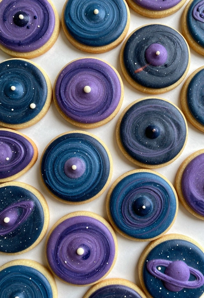 10 Creative Cookie Recipes for Fun Colorful Baking 6. Galaxy Cookies