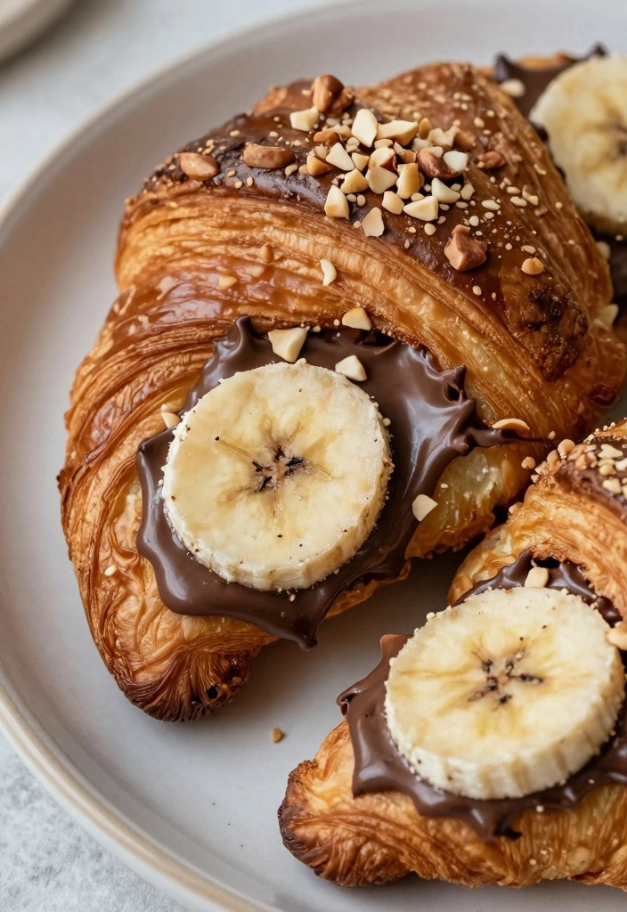 10 Croissant Dessert Recipes for Flaky Buttery Creative Treats - 4. Nutella Banana Croissant Rolls