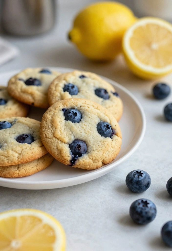 10 Crumbl Cookie Recipes for Big Soft Bakery Style Cookies - 5. Lemon Blueberry Crumbl Cookies