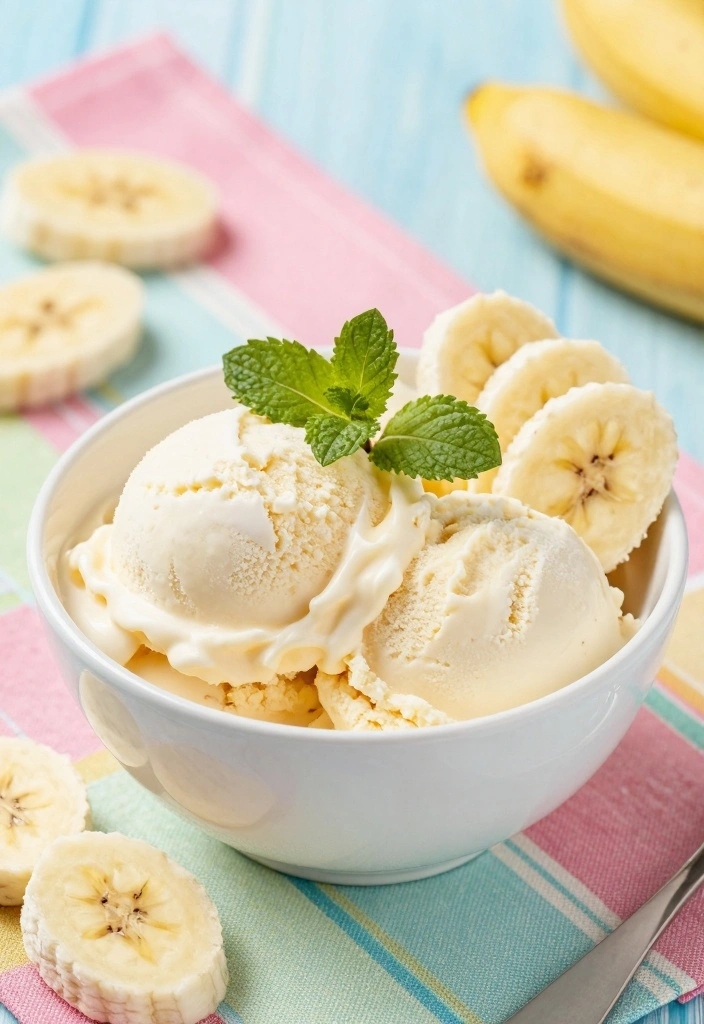 10 Dessert Recipes Without Flour for Light Simple Gluten Free Treats - 3. Creamy Banana Ice Cream
