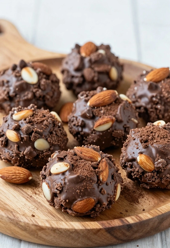 10 Dessert Recipes Without Flour for Light Simple Gluten Free Treats - 9. Chocolate Almond Energy Bites