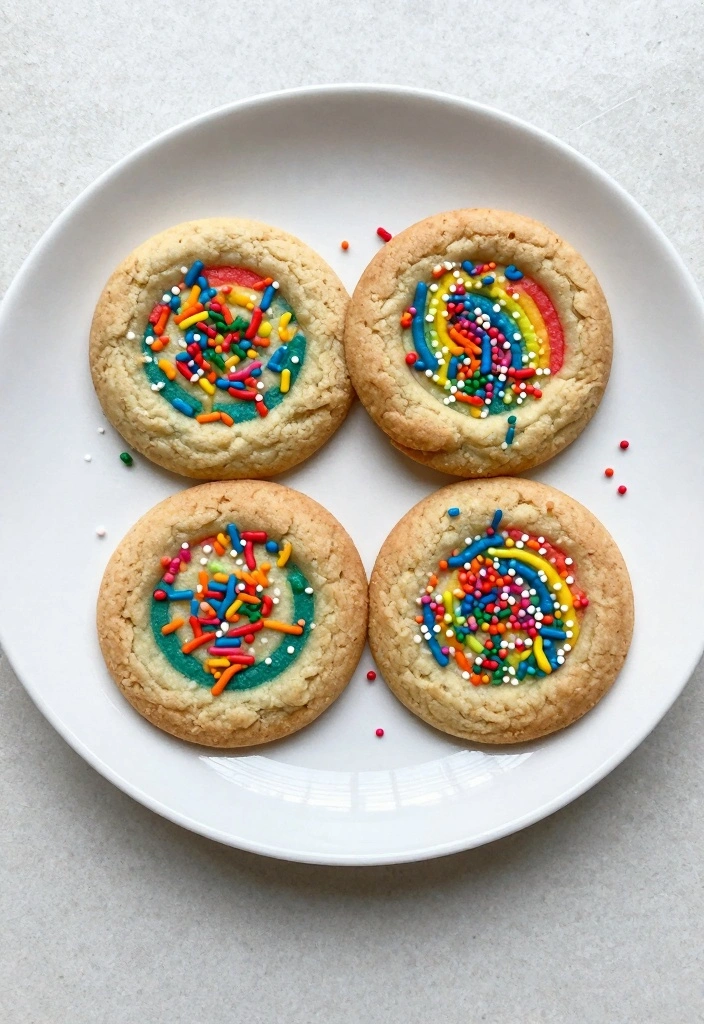 10 Easy Cookie Recipes for Fast Delicious Homemade Treats 78 10 Easy Cookie Recipes for Fast Delicious Homemade Treats 8. Rainbow Sprinkle Cookies