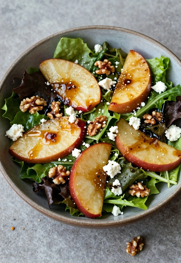 10 Fall Apple Recipes for Warm Spiced Cozy Seasonal Flavor 4. Caramelized Apple and Walnut Salad