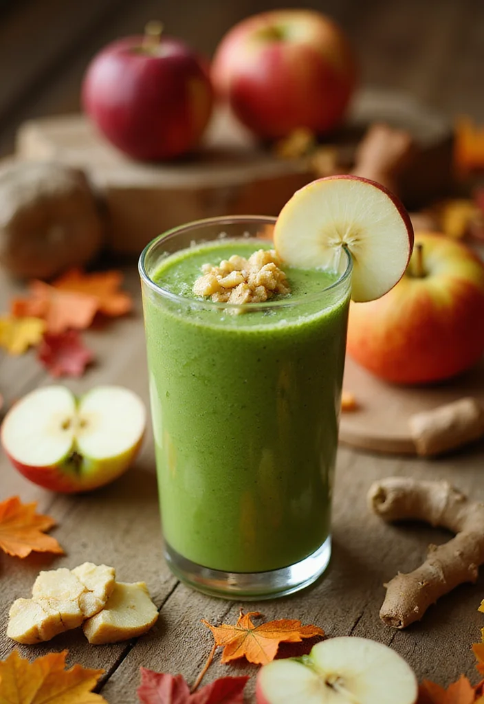10 Fall Apple Recipes for Warm Spiced Cozy Seasonal Flavor 9. Apple Ginger Smoothie