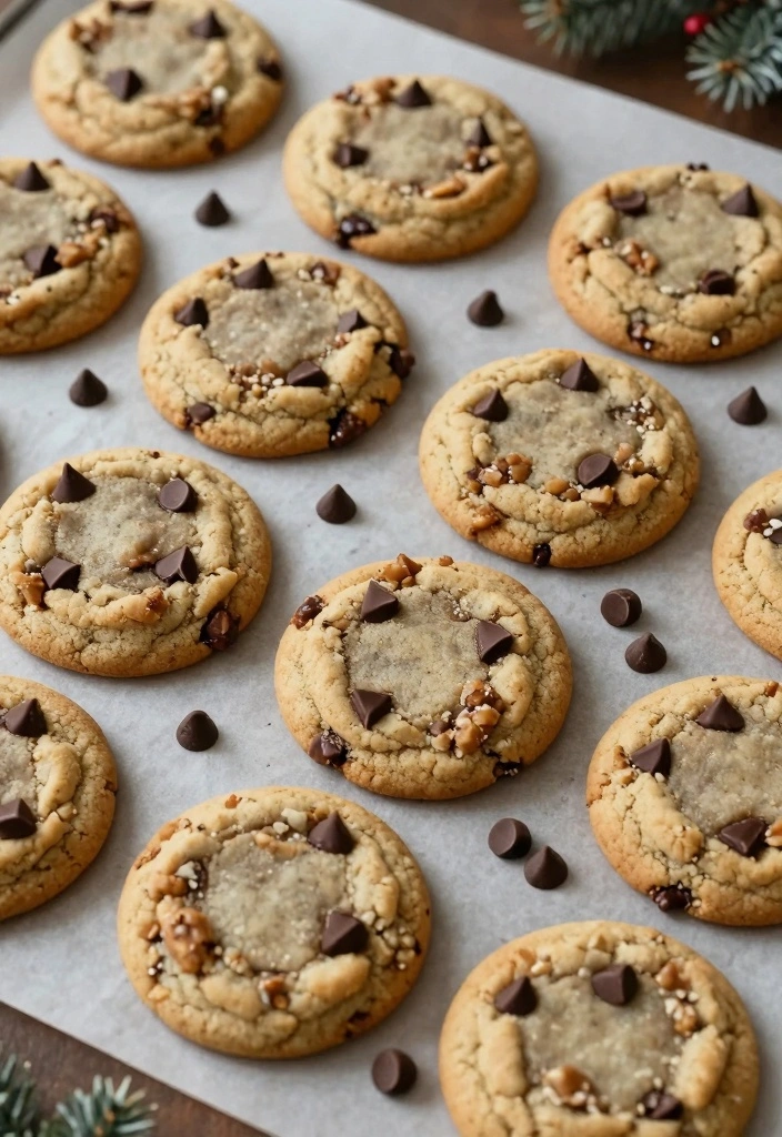 10 Fun Holiday Cookie Recipes for Bright Cheerful Festive Treats 8. Chocolate Chip Pecan Cookies
