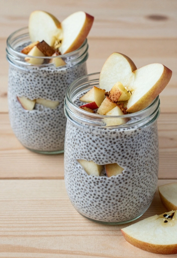 10 Low Carb Apple Recipes for Fresh Flavor Without Sugar 3. Sugar Free Apple Chia Pudding