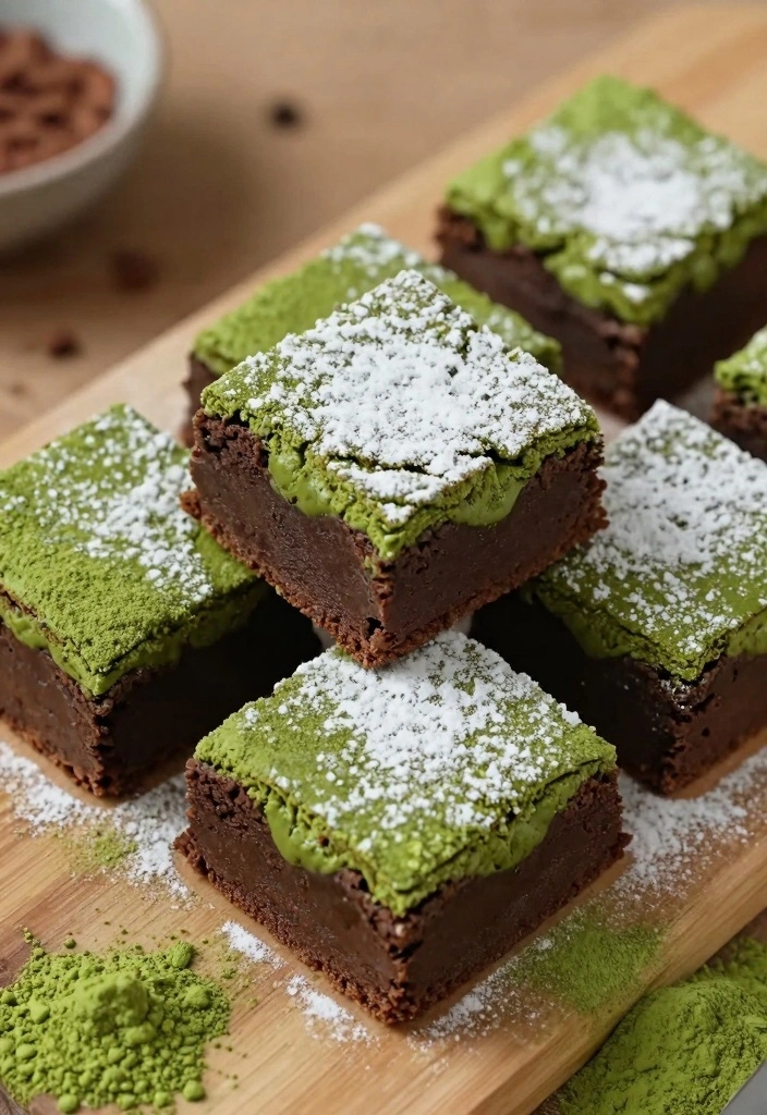 10 Mochi Flour Baking Recipes for Chewy Fun Soft Desserts 34 10 Mochi Flour Baking Recipes for Chewy Fun Soft Desserts 4. Matcha Mochi Brownies