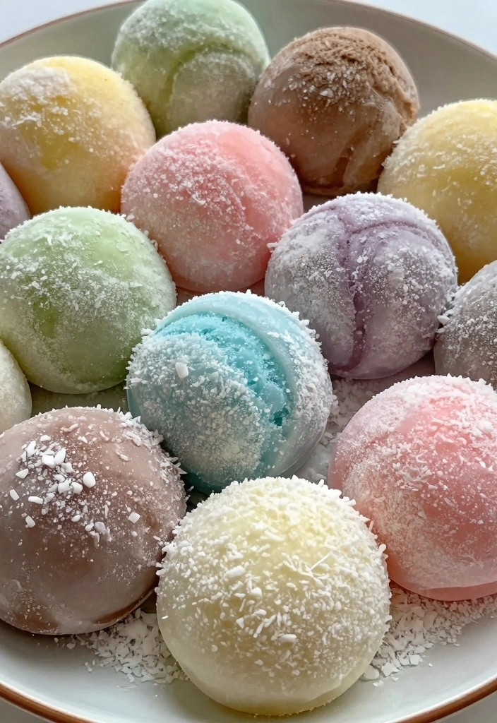 10 Mochi Flour Baking Recipes for Chewy Fun Soft Desserts 45 10 Mochi Flour Baking Recipes for Chewy Fun Soft Desserts 5. Coconut Mochi Ice Cream