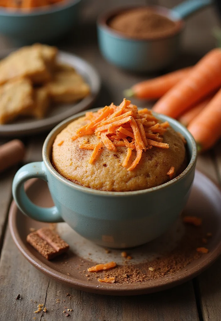 10 Mug Cake Recipes for Quick Single Serve Sweetness 8. Carrot Cake Mug Cake