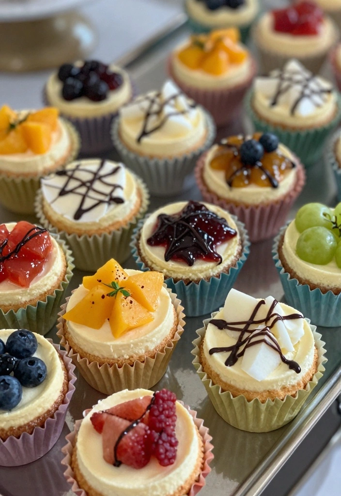 10 Paper Baking Cup Recipes for Cute Easy Individual Desserts 4. Mini Cheesecakes