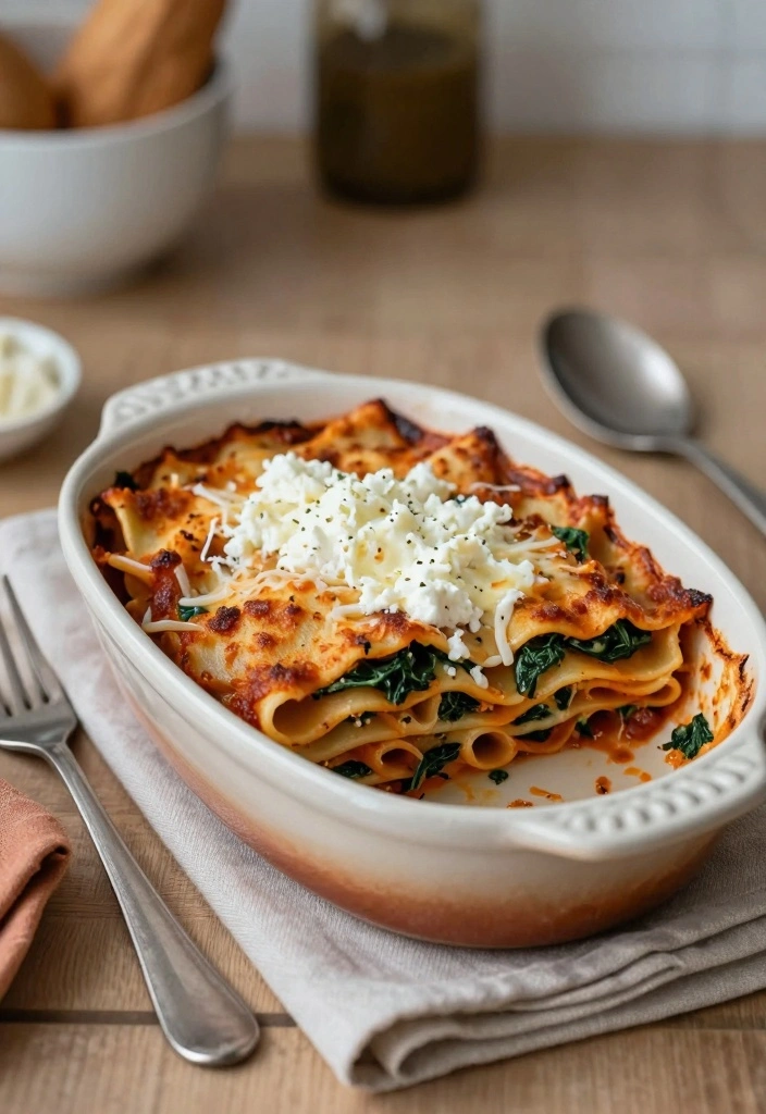 10 Pyrex Oval Baking Dish Recipes for Cozy Warm Baked Treats 4. Baked Ziti with Spinach and Ricotta