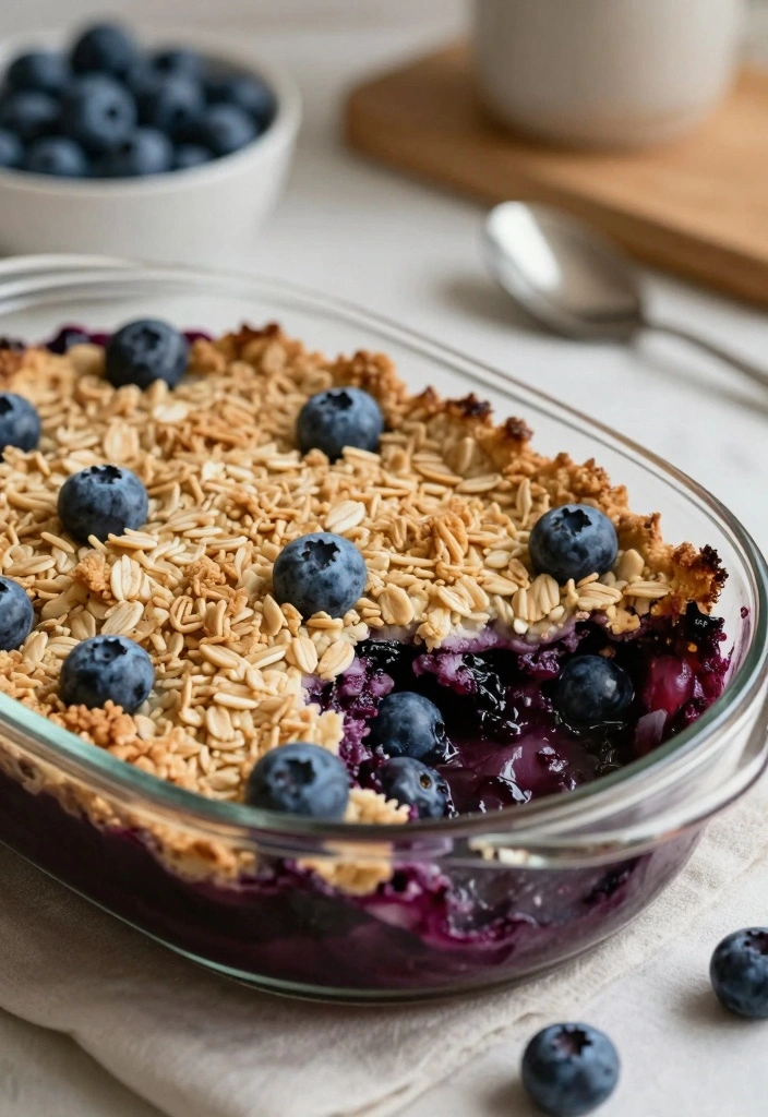 10 Pyrex Oval Baking Dish Recipes for Cozy Warm Baked Treats 7. Blueberry Crumble