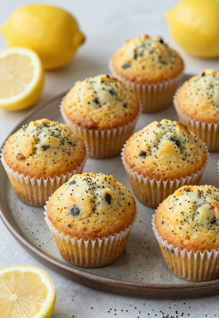 10 Recipes With Cake Flour for Soft Tender Bakery Style Crumb - 3. Lemon Poppy Seed Muffins