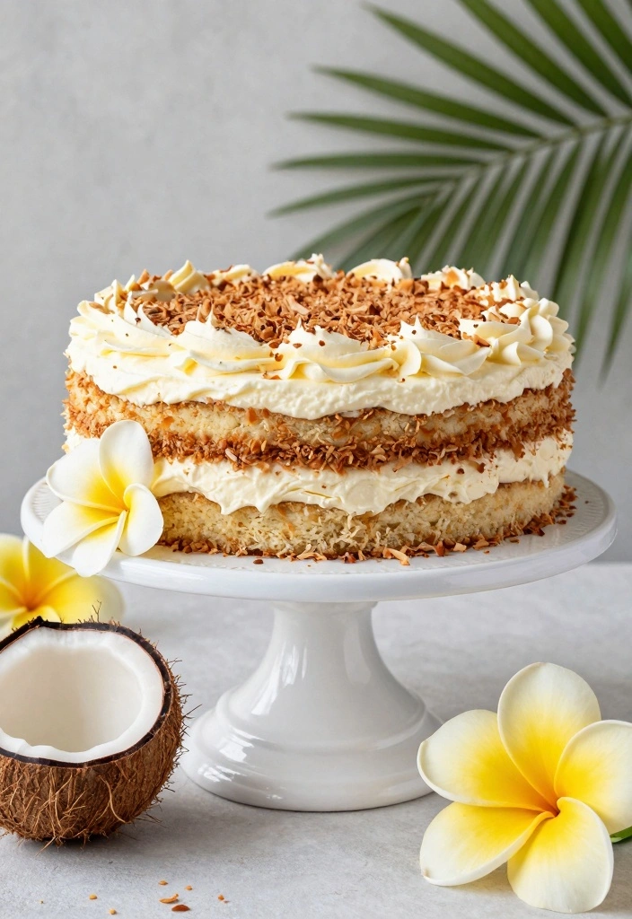 10 Recipes With Cake Flour for Soft Tender Bakery Style Crumb - 6. Coconut Cake with Cream Cheese Frosting