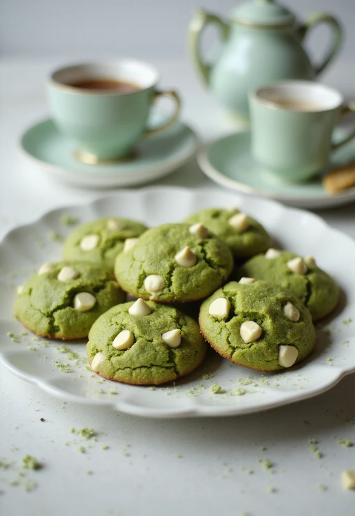 10 Unique Cookie Recipes for Creative Surprising Flavors 2. Matcha Green Tea and White Chocolate Cookies
