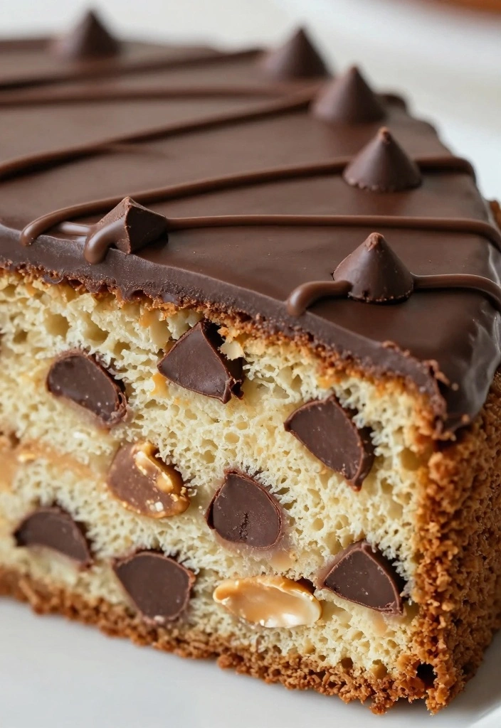 10 Vegetarian Cake Recipes for Egg Free Flavorful Baking - 8. Peanut Butter Chocolate Chip Cake