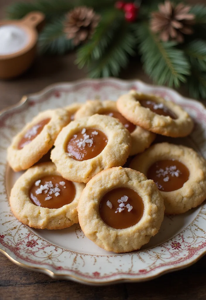 12 Christmas Cookie Recipes for Festive Fun Holiday Baking 12. Salted Caramel Thumbprint Cookies