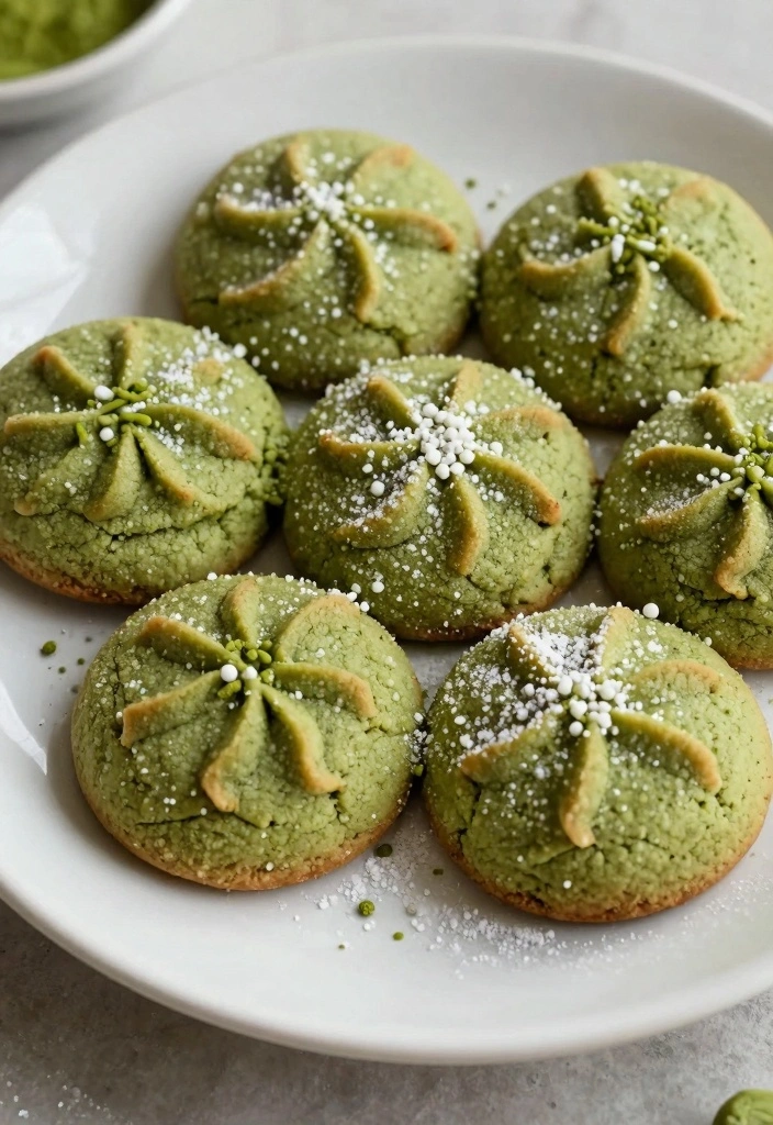 12 Christmas Cookie Recipes for Festive Fun Holiday Baking 8. Matcha Green Tea Cookies